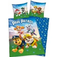 PAW PATROL Bettwäsche Bettwäsche 135 x 200 cm Baumwolle Kinder Bettset 2 teilig Wendemotiv, 2 teilig