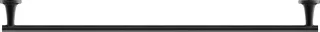 Duravit Starck T Handtuchhalter Schwarz Matt 810x73x50 mm - 0099434600 0099434600