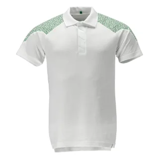 MASCOT Polo-Shirt FOOD & CARE Weiß / Grasgrün L - 20083-933-06333-L