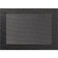 ASA SELECTION Platzset Asa Tischset mit gewebtem Rand Anthrazit (46 x 33 cm)