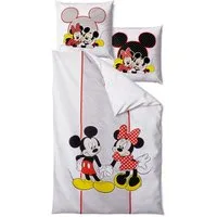 JACK Wendebettwäsche Mickey & Minnie Mouse Disney 135x200cm, Renforcé, 2 teilig, mit schickem Punktedesign