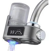 HOMELIVE Wasserhahnfilter Wasserhahn Wasserfilter mit Blaulicht Heimküchen Wasserfilter, Küche, entfernt Chlor, Schwermetalle, für Standard-Wasserhähne
