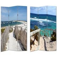 HTI-Line Paravent Paravent Beach (Stück, 1 St., 1 Paravent), Raumteiler Sichtschutz Trennwand