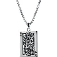 Firetti Kette mit Anhänger Schmuck Geschenk Poker Skull