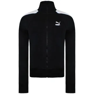 Puma Classics T7 Schwarze Trainingsjacke für Damen