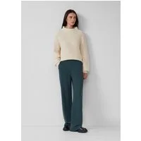 s.Oliver Chinos Hose Scuba-Jogpants mit Wide Leg und Elastikbund