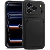 CoolGadget Handyhülle Card Case Handy Tasche für Apple iPhone 17 Pro Max 6,9 Zoll, Silikon Schutzhülle mit Kartenfach für iPhone 17 Pro Max Hülle