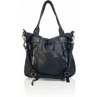sanumi Schultertasche großer italienischer Ledershopper, Made in Italy, weiches Echtleder