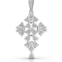 Firetti Kettenanhänger Schmuck Geschenk Silber 925 Halsschmuck Anhänger Kreuz, mit Zirkonia (synth)