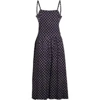 Vishes Sommerkleid Langes Kleid Damen Träger Bedruckt Jersey Baumwolle Alternative Mode, Boho, Hippie, Ethno, Festival