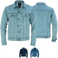 BULLDT Motorradjacke BLD312J Denim BULLDT Motorradjacke Jeansjacke biker Trucker Jacke