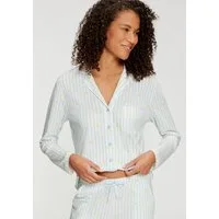 Vivance Dreams by Lascana Pyjamaoberteil mit süßem Streifen- und Früchtedruck