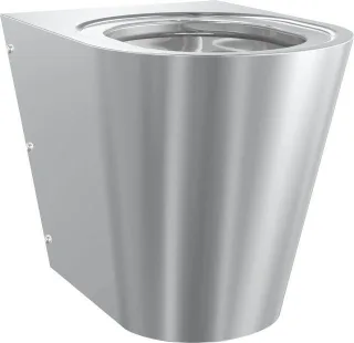 KWC Aquarotter T-WC, CAMPUS, Edelstahl, wandhängend, 360x400x500 mm, ohne Sitz, S. bodenlang, 200010 2000100153