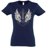 Youth Designz Print-Shirt Flügel Gitarre Damen T-Shirt mit modischem Print
