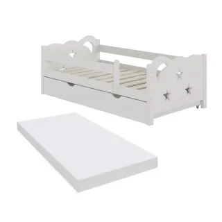 VitaliSpa Kinderbett, Weiß, Holz, 1 Schubladen, Rechteckig, 146x53x76 cm, Kinderzimmer & Jugendzimmer, Jugendmöbel, Jugendbetten