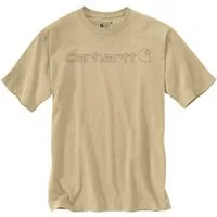 Carhartt Print-Shirt Carhartt T-Shirt Signature Logo Graphic Beach Heather 103361