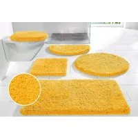 OTTO home Badematte Sanremo Standard, Badvorleger, Badezimmer Teppich, sehr weich, Höhe 30 mm, rutschhemmend beschichtet, schnell trocknend, fußbodenheizungsgeeignet, Polyester, rechteckig, Badteppich, unifarben, rechteckig, rund & als 3-tlg. Set erh