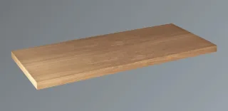 Neuesbad Konsolenplatte Trägerplatte Holz, B: 975, T:440, H:38 mm, Eiche gekälkt NBTPL-EK