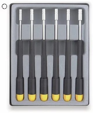 DONAU ELEKTRONIK Steckschlüssel-Satz 280-66, Sechskant, 2...4 mm, 6-teilig