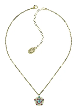 konplott - Kette - African Kiss beige/blau