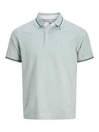 JACK&JONES - JJEPAULOS POLO SS NOOS Mineral Blue - Gr. - L