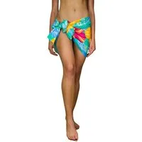 King Kameha Sarong Big Flower Funky Hawaii-Sarong Pareo Cover-Up Strand Damen Bikini, Pareo Cover-Up