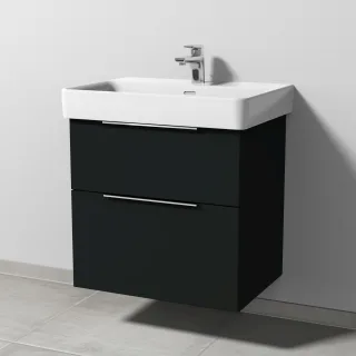 Sanipa 3way Waschtischunterbau zu Laufen Pro S Waschtisch mit 2 Auszügen, Vulkan-Matt UP7671V
