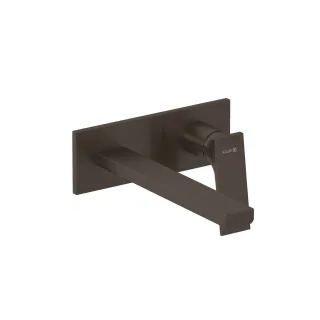 KLUDI-DECUS 2-Loch-Wand-Einhandmischer 240MM Feinbau-Set Brushed Gunmetal PVD 54245N275