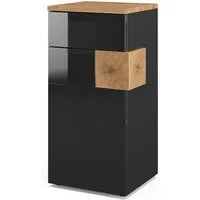 Vicco Midischrank Eden, Anthrazit/Artisan-Eiche, 40 x 84 cm (1-St)