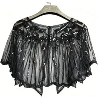 Zaewry Modeschal Stola Damen Festlich Schal Cape Schultertuch Ärmellos Bolero, Strickjacke für Hochzeit Braut Abendkleid Brautkleid Sommer