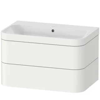 Duravit Happy D.2 Plus c-bonded Set wandhängend Weiß Seidenmatt 775x490x480 mm - HP4637N3636 HP4637N3636