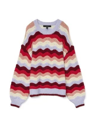 VERO MODA - VMDOJA LS O-NECK PULLOVER BOO - Gr. - L