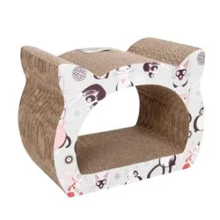 nobleza - Katzenhaus aus Pappe mit Minze