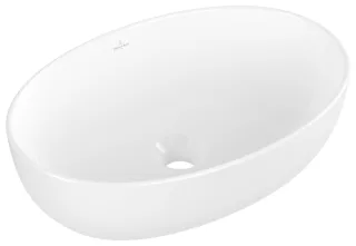 Villeroy & Boch Aufsatzwaschbecken Artis 480x325mm Oval ohne Überlauf Weiss Alpin CeramicPlus 438848R1