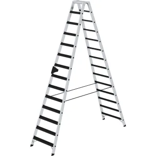 Munk Stufen-Stehleiter beidseitig begehbar mit clip-step relax - 042228