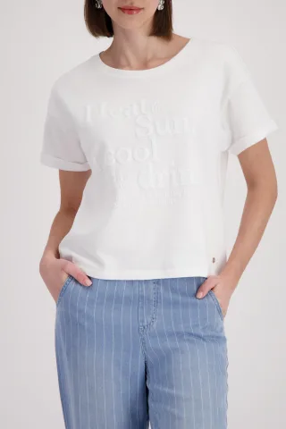 monari - Sweatshirt mit toniger Schrift - Gr. - 38