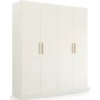 rauch Kleiderschrank Drehtürenschrank Schrank Garderobe Ankleide SKANDI BY QUADRA SPIN (Breiten: 181/226/271 cm, Höhe 210 cm) im Landhaus-Stil mit Massivholzgriffen aus Wildeiche
