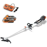 FUXTEC Akku-Motorsense FX-E2MSSET, 35 cm Arbeitsbreite Messer, 2x20V, inkl. Akku & Ladegerät,10Kg, 35 cm Arbeitsbereich