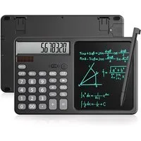 OYLCDI Taschenrechner Wissenschaftlicher Taschenrechner mit Schreibblock, 12-stelliges Großes Display für Büro, Schule, Zuhause und Unternehmen