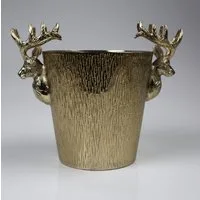 AM Design Wein- und Sektkühler aus Aluminium, BxTxH: 25x17x21 cm