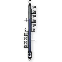 Lantelme Gartenthermometer Metall oder Kunststoff Auswahl Außen Innen Garten Thermometer Analog, Längen Auswählbar, Analoge Temperaturmessung, für Hauswand Balkon Wintergarten Terasse