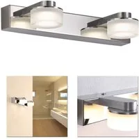 Home4Living Wandleuchte LED Badezimmerleuchte Lampe 2flg Wandlampe Badleuchte, inkl. Leuchtmittel, modern, chrom