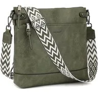 TAN.TOMI Schultertasche Mittel Damen Umhängetasche Crossbody Bag Leicht Tasche Bag, Mit Verstellbar Abnehmbar Breiter Gurt Pendeln Reise Campus