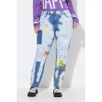 Angel of Style Regular-fit-Jeans Boyfriend-Jeans 5-Pocket bleached destroyed
