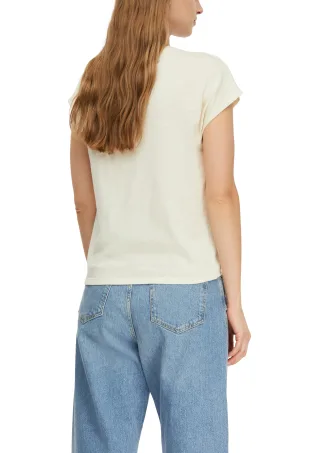 comma - T-Shirt creme - Gr. - 46