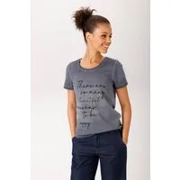 Aniston CASUAL T-Shirt mit ausdrucksvollem Statement-Schriftzug - NEUE KOLLEKTION