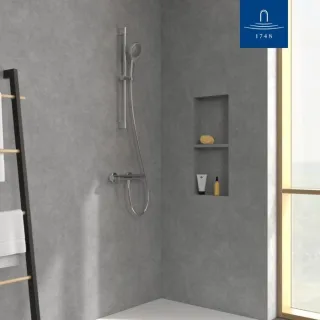Villeroy & Boch Verve Showers Duschgarnitur TVS10900700061 3-strahlig, Wandmontage, chrom