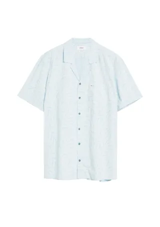 s.Oliver - Hemd blau/weiß - Gr. - 3XL