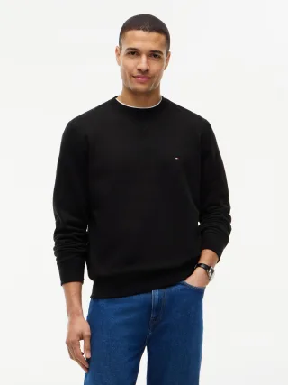 ESSENTIAL FLEECE CREWNECK Black - Gr. - S