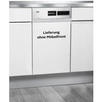 BEKO teilintegrierbarer Geschirrspüler DSS28021X, 11 Maßgedecke, Doppelt gut organisiert – inklusive Besteckschublade und Besteckkorb
